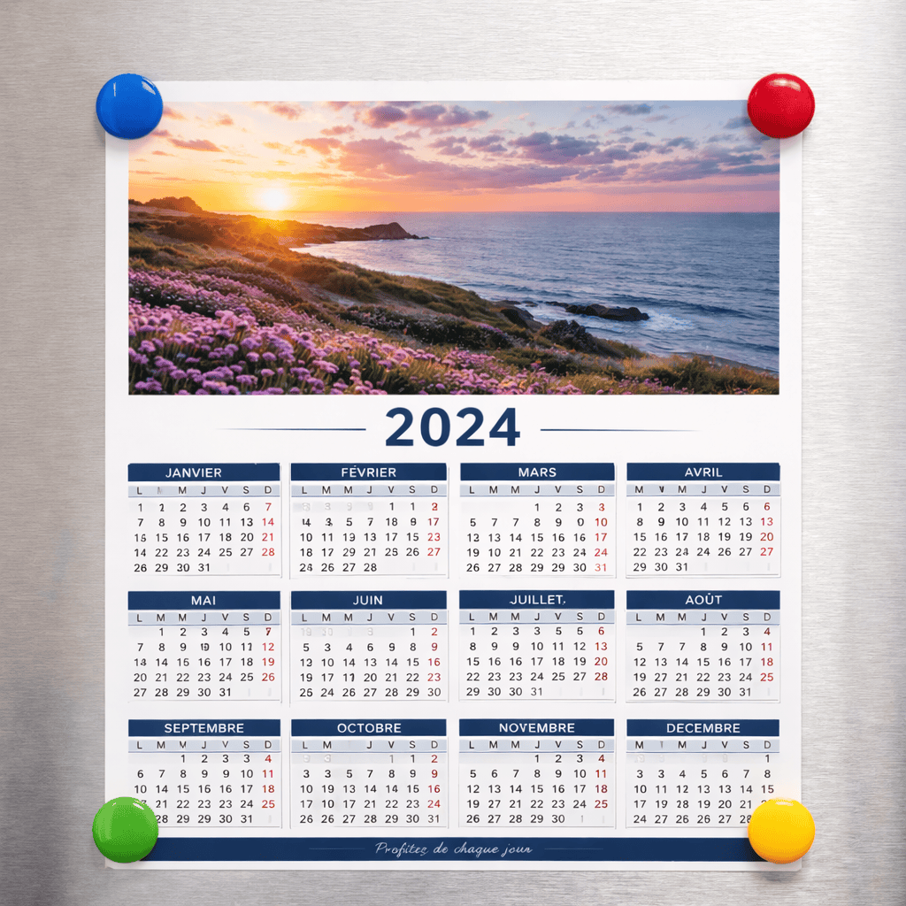 Le calendrier magn&eacute;tique